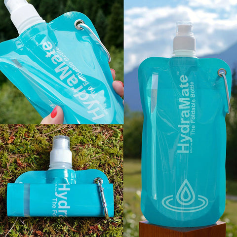 HydraMate foldable water bottle